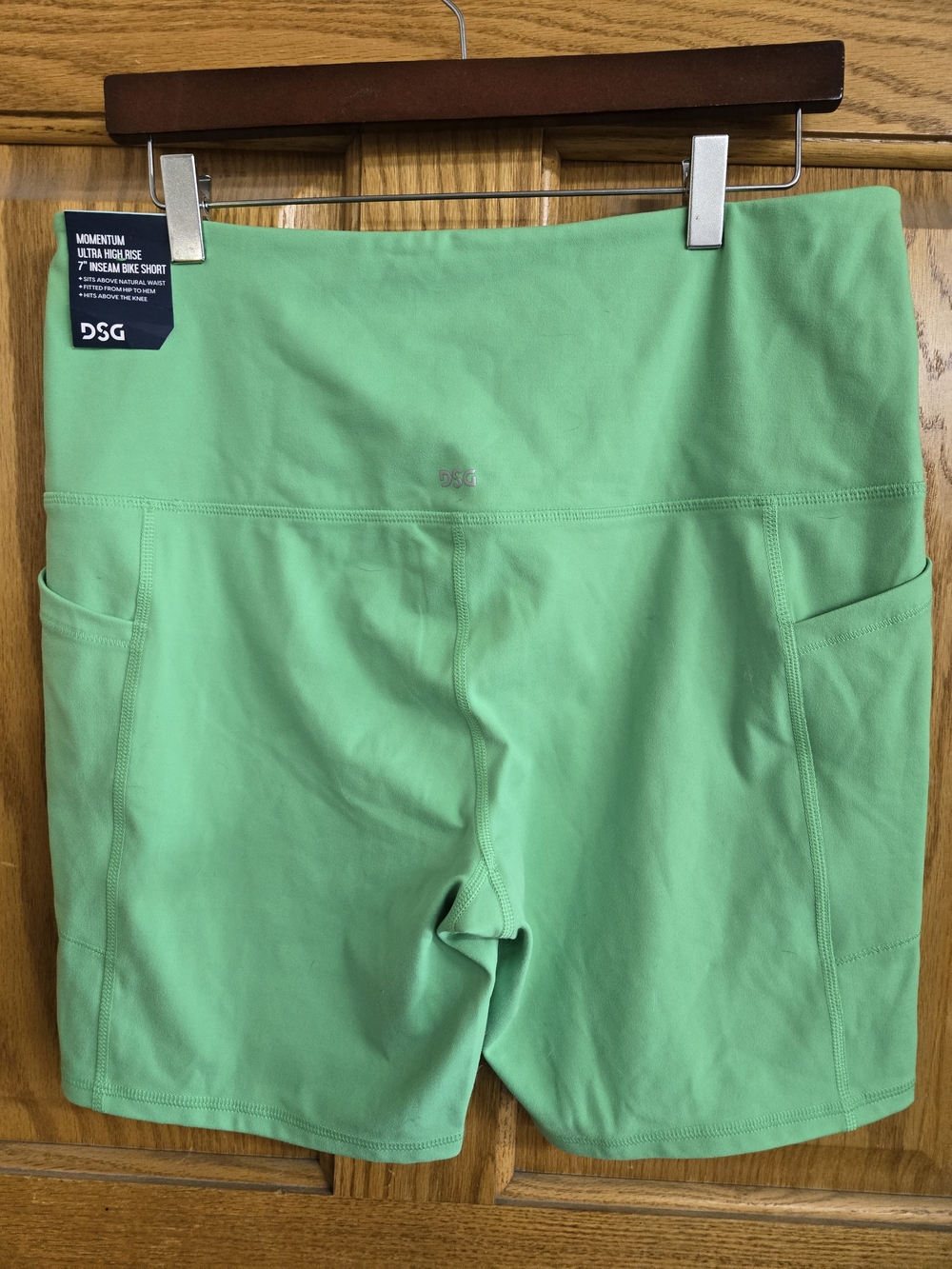 DSG High-Waist Bike Shorts in Bright Green